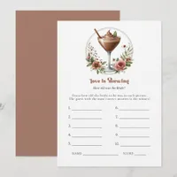 Mocha Mousse Love is Brewing Bridal Shower Game Invitation