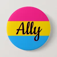 Pansexual Pride Flag Ally Button