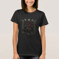 Academia Moon Witchy Goblincore Aesthetic Frog Cla T-Shirt