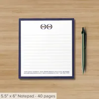 Lined Business Notepad with Logo