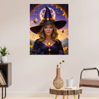 Beautiful Honeybee Witch Poster