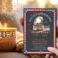 US 250 Anniversary We the People  Eagle & Bell Invitation