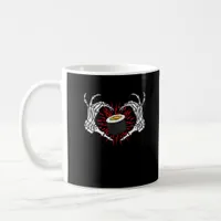 Skeleton Hand Heart Lazy - Halloween Costume Sushi Coffee Mug