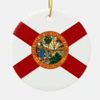 Florida State Flag Ceramic Ornament