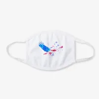 *~* Flag American Eagle Red White Blue White USA White Cotton Face Mask