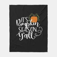 It_s Pumpkin Season Y_all Fitted  Fleece Blanket