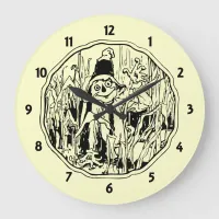 Halloween Scarecrow Wall Clock