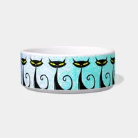 Sophisticated and Elegant Cartoon Cat Bowl