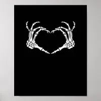 Skeleton Hand Heart Sign Costume Halloween Classic