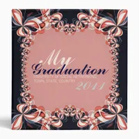 Graduation flag colours Photo album & keepsake Bin 3 Ring Binder