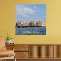 Colorful Houses of Willemstad Curacao Poster