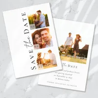 Calligraphy Script Modern Photo Wedding Save The Date