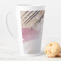 Abstract floral coffee mug