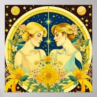 Horoscope Sign Gemini Twins Ethereal Art