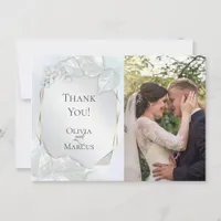 THANK YOU | Icy Blue Shimmer PHOTO Frame