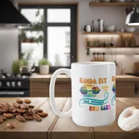 Kinda Fit Funny Gym Fitness Rainbow Coffee Mug
