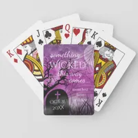 Wicked Fun Halloween Wedding Custom Playing Cards