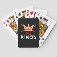 No King Funny Quote Retro Creative Style Poker Cards