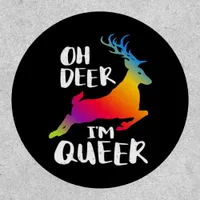 Oh Deer Queer Pride Minimal Artistic Style  Patch