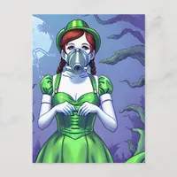 Dorothy in a Gas Mask Postcard