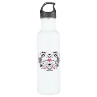 Skeleton Heart Hands Classic Viral Stainless Steel Water Bottle