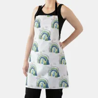 Watercolor Rainbow Pattern Apron