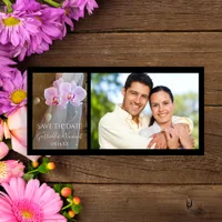 Rustic Orchid Elegance Barn Wedding Save the Date