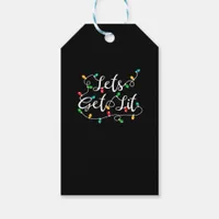 Let's Get Lit - Funny Xmas Holidays Christmas Gift Tags