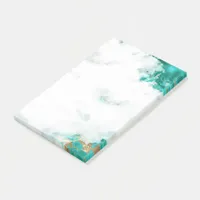 Turquoise Watercolor Geode Notes