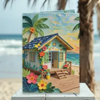 Missing You | Long Distance Beach Themed Card