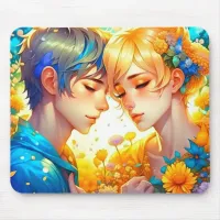 Romantic Couple's Gift |  Anime Boy and Girl Mouse Pad