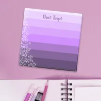 Botanical Purple Striped Gradient Don't Forget Post-it Notes