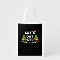 Let's Get Lit Christmas Essential Grocery Bag