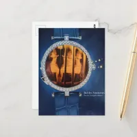 Woman in a Blue Watch Surreal Collage Postcard