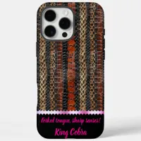 Shed snake skins in intricate patterns iPhone 16 pro max case