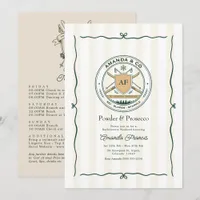 Powder & Prosecco Ski Club Bachelorette Weekend Invitation