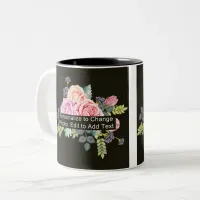 Custom One Photo Artwork Slogan 11 oz Two-Tone Coffee Mug