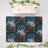 Explosion of Color Painting on Floor Outdoor Rug