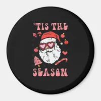 Groovy Christmas Santa Tis The Season Magnet