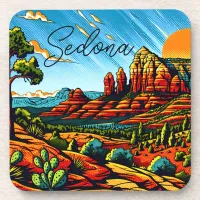 Sedona, Arizona Red Canyon Beverage Coaster