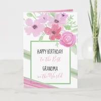 Happy Birthday to the Best Grandma Card
