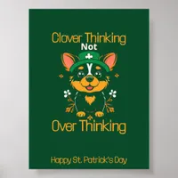 Cute Corgi St. Patrick’s Day Poster 