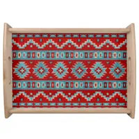 Southwest Mesas Turquoise & Red Serving Tray