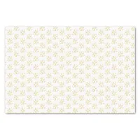 Simplistic Gold Star Pattern White Tissue Paper