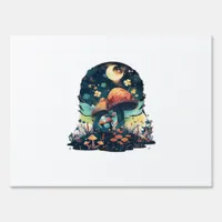 Cottagecore And Aesthetic Goblincore Mushroom Fair Sign
