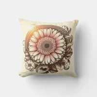 Gerbera Daisy Pillow for Garden-Inspired Comfort