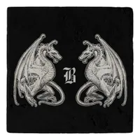 Personalized Winged Dragons Trivet