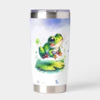 Don't Worry, Be Hoppy | Funny Frog Pun Insulated Tumbler