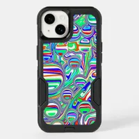 Red, Green, Blue, Abstract Lines  OtterBox iPhone 14 Case