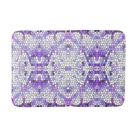 Purple tiles - mosaic, greek style,    bath mat